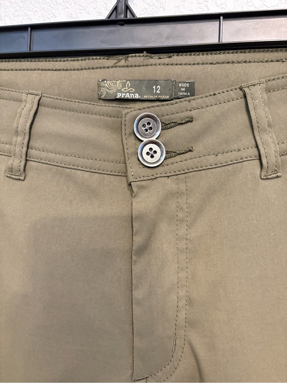 prAna Women’s Hiking Size 12 Olive Green Utility Stretch Pants - Picture 5 of 15